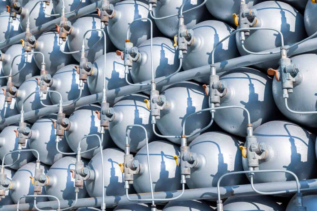 a lot of bottles filled with gas or gasoline are s 2025 01 29 04 44 32 utc scaled